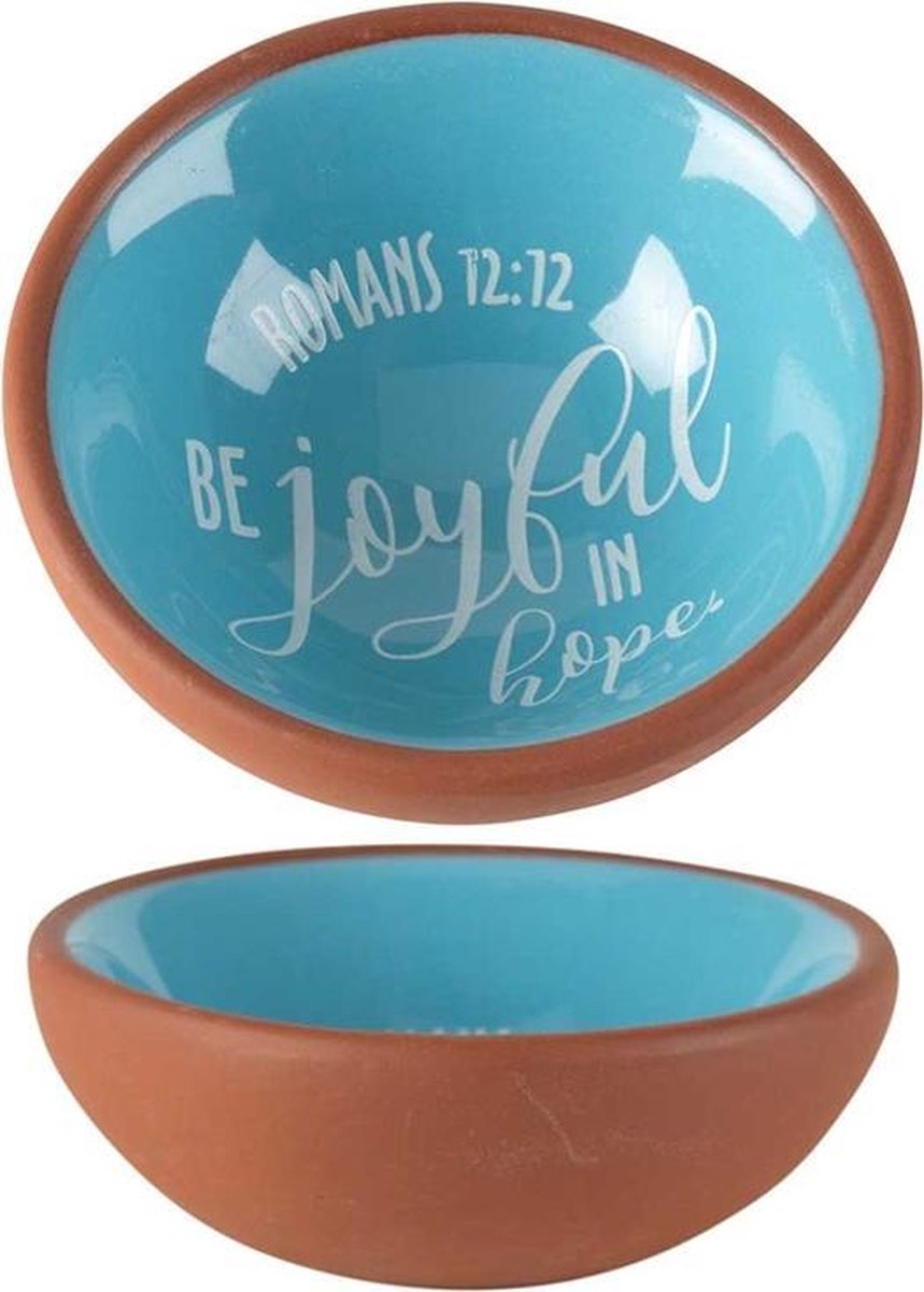 Tray Be joyful in hope - Rom 12:12 - doorsnede ca 7 cm