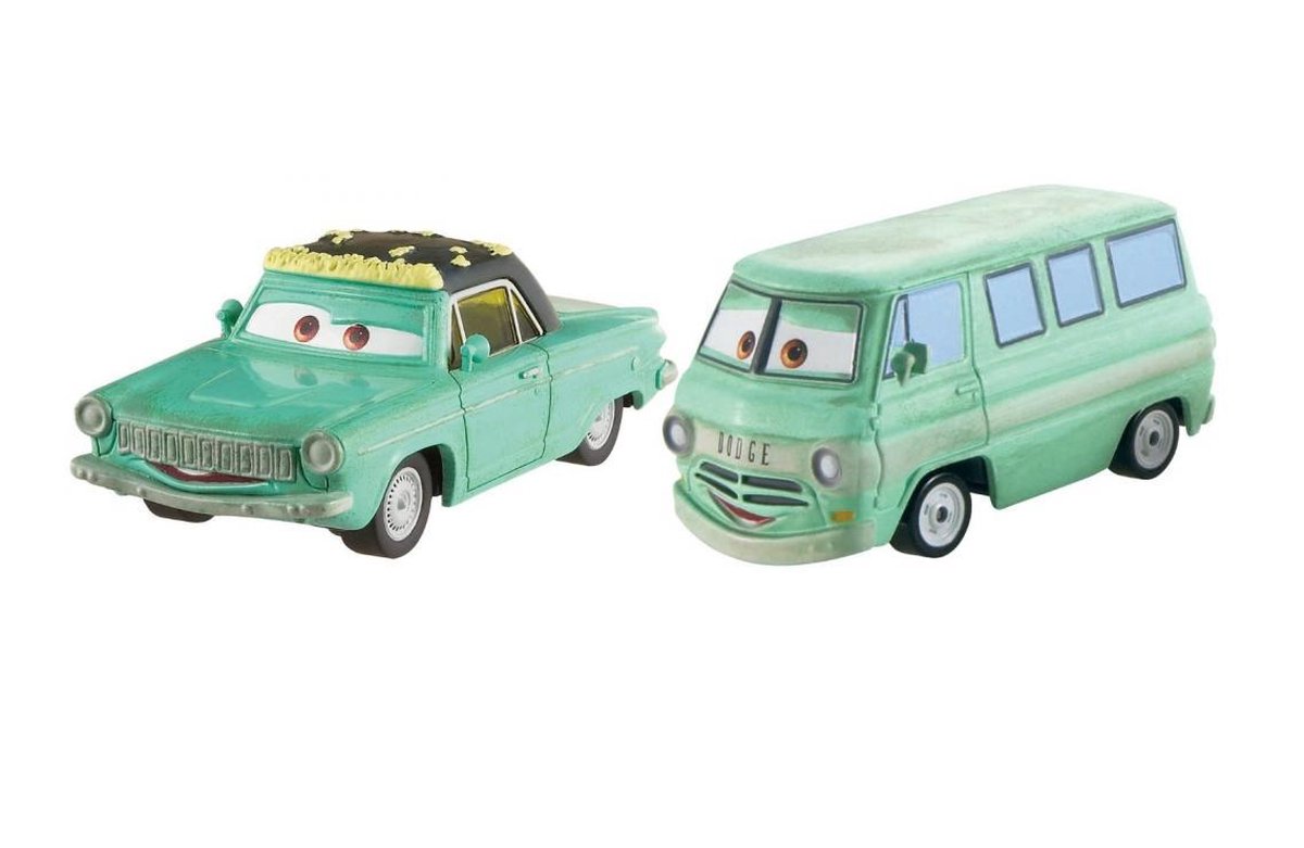 Disney auto Cars 2-pack voertuigen - Rusty rust-eze & Dusty rust