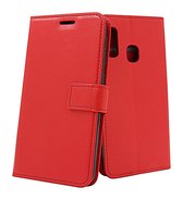 Bookcase Geschikt voor: Samsung Galaxy A20E - Rood - portemonnee hoesje