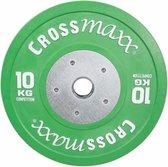 Lifemaxx Crossmaxx Competition Bumper Plate - Halterschijf - Gewichten - 50 mm - 10 kg