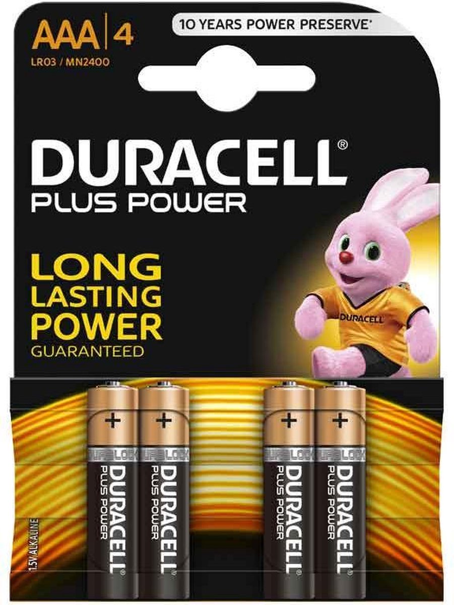 Duracell Plus AAA Alkaline Batterijen