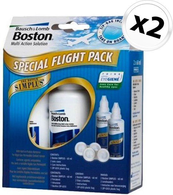 Bausch Boston Simplus Flight Pack - Lenzenvloeistof voor vliegtuig ...
