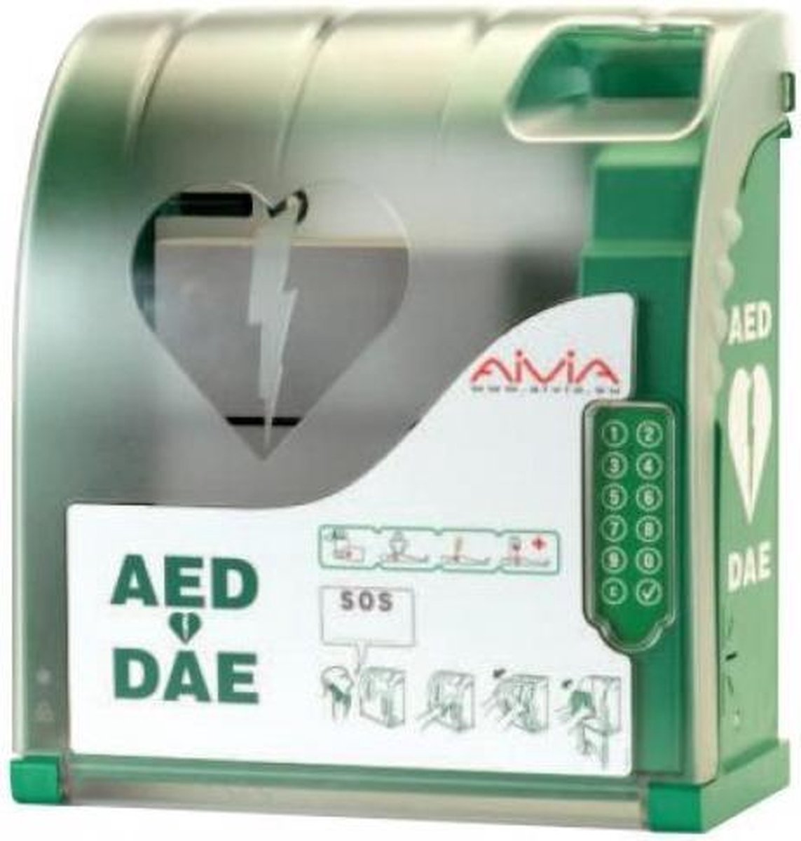 Aivia 210 AED Buitenkast met verwarming en pincodeslot - Aivia