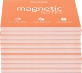 Magnetic Notes, set van 10 notitieboekjes maat S (70x50mm)x100 sheets Peachy