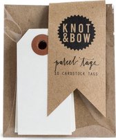 Knot & Bow - Tag - Wit - 10 stuks