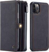 CASEME Luxe Multi Portemonnee hoesje voor de Apple iPhone 11 Pro - zwart