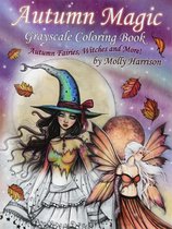 Autumn Magic Grayscale Coloring Book