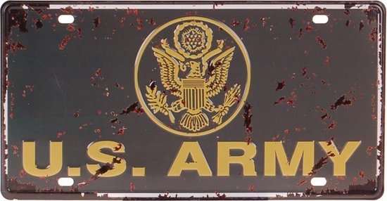 Amerikaans nummerbord - us army