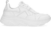 Sacha - Dames - Witte leren dad sneakers - Maat 38