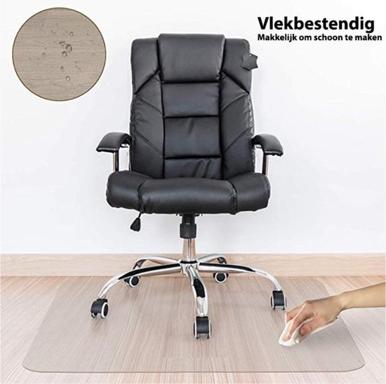bol.com | Luxergoods bureaustoelmat PVC - 90x120 cm - Vloermat bureaustoel  - Vloerbeschermer -...