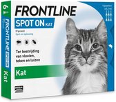 Frontline Spot-On Anti vlooienmiddel Kat - 6 pipetten
