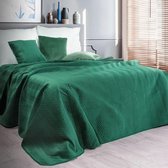 Beddensprei_sprei_kleur_Donker groen_170X210cm_100% POLYESTER_