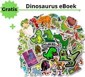 50 Dino Stickers - Bullet Journal Stickers - Bullet Journal Producten - Dinosaurussen Stickers - Dinosaurs - Dino Speelgoed - Dinosaurus Versiering - Dino Boek - Skateboard Sticker