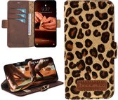 Bouletta - Samsung S20 hoesje - leder BookCase hoesje - Furry Leopard