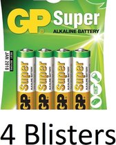 GP AA Super Alkaline Batterijen - 16 stuks