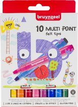 Bruynzeel Kids 10 meerpuntige viltstiften