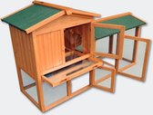 WorldPet Kippenhok / Konijnenhok 146.5 x 52 x 85.5 cm
