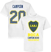 Boca Junior Campeon 20 T-shirt - Wit - XS