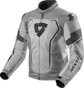 REV'IT Vertex Air Light Grey Black Textile Motorcycle Jacket 2XL