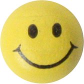 decoratie figuurtjes Smiley hout cadeau sticker 10 stuks