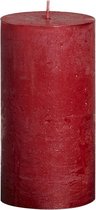 Bolsius Stomp -  130x70mm -  metallic rustiek rood - 4 Stuks
