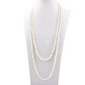 PROUD PEARLS® Lange barok parelketting 160cm wit