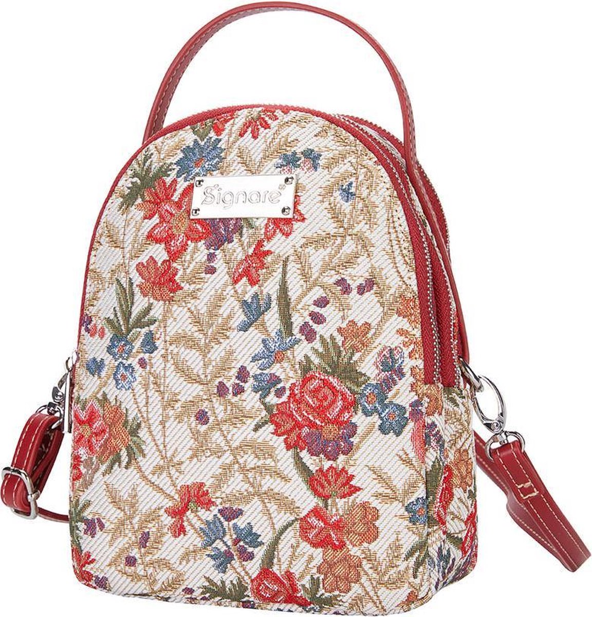 Signare Mini Backpack - Schoudertas - Flower Meadows - William Kilburn