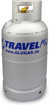LPG gasfles 27ltr. Alugas TravelMate + zijvulling + filter + terugslagklep + 4 LPG vulnippels