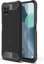 Huawei P40 Lite silicone TPU hybride zwart hoesje case