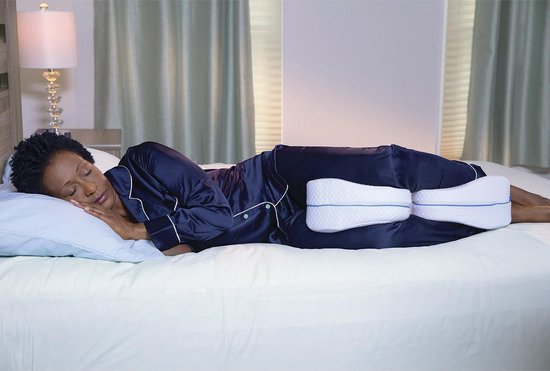Taie d'oreiller Dreamolino Leg Pillow|Taie d'oreiller ergonomique genou et jambe|Utilisez-le seul ou deux oreillers de jambe en même temps pour soutenir toute la longueur de la jambe