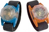 Hondenlampje - Flashlight octa - Blauw/oranje - 4x2,8x1,6cm