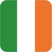 30x Bierviltjes Ierse vlag vierkant - Ierland feestartikelen - Landen decoratie