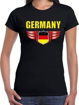 Germany landen t-shirt Duitsland zwart voor dames 2XL