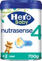 Hero Baby Nutrasense 4 (2+ Jaar) - Flesvoeding - 1 x 700gr - Peutermelk - met Melkvet - Palmolie Vrij