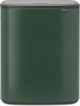 Brabantia Touch Bin poubelle 30 litres avec seau intérieur synthétique -  Pine Green