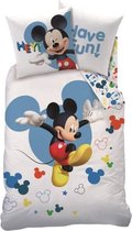 Dekbedset 100% katoen MICKEY JUMP 140x200cm