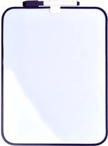 Tableau blanc Desq 21,5 x 28 cm + marqueur profil violet