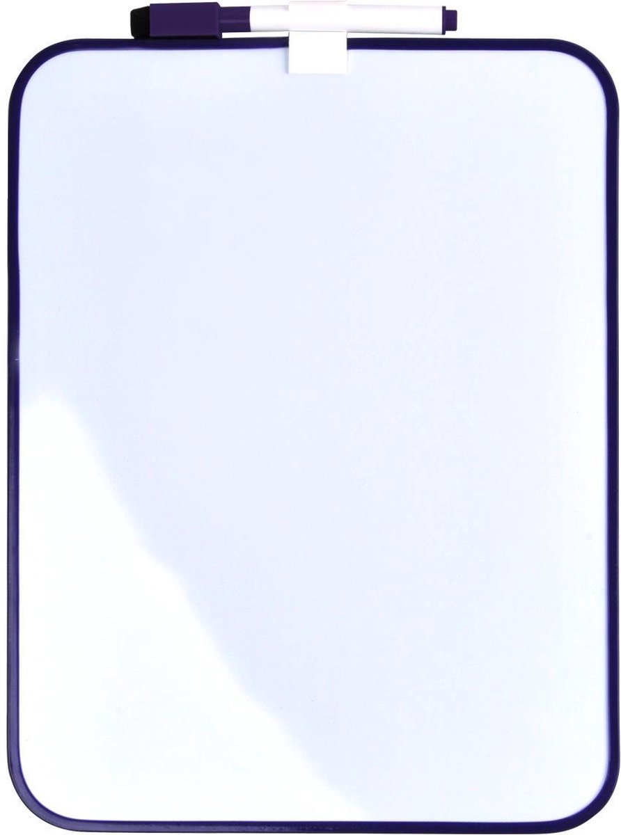 Whiteboard Desq 21.5 x 28 cm + marker paars profiel