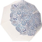 Smati Paisley  Paraplu - Transparent - Auto Open - ø 85 cm - Paisley   Blauw