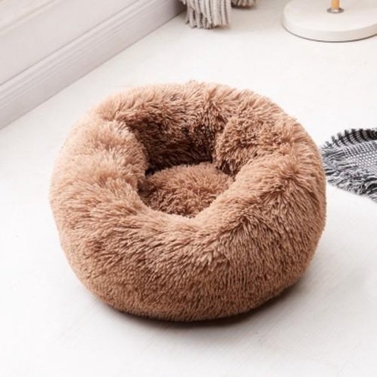 Katten en Honden Donutmand - Met Lange en Zachte Haren - 40 cm - Bruin