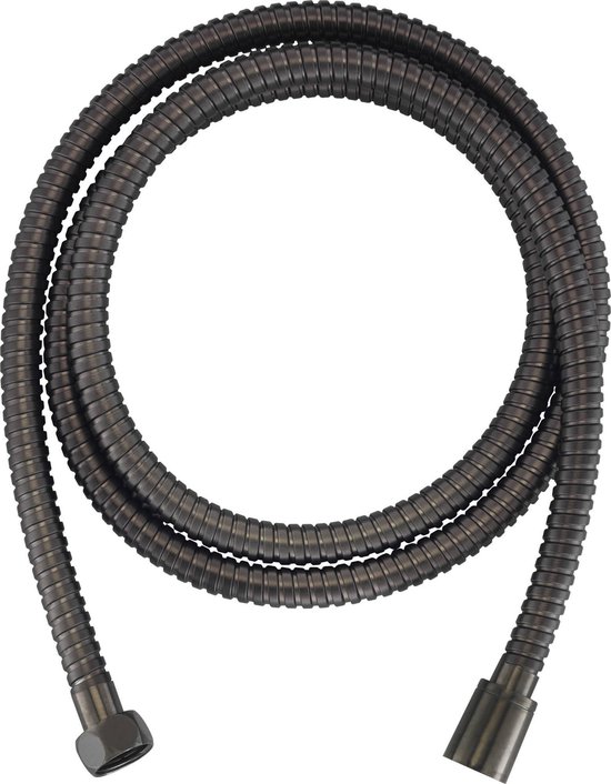 Ben MSL Doucheslang - 125 cm - Geborsteld Zwart - Flexibel - Metaal