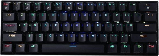 Redragon Draconic RGB Black Gaming Keyboard Brown Switch K530RGB (Backlight, Programmeerbaar, Macro,  Anti Ghosting)  - Black Friday - cadeau voor gamers