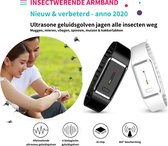 Ongedierte Verjager - Anti Muggen Armband - Ultrasoon - Insectwerend - Bestrijding Muggen/Mieren/Vliegen/Spinnen/Muizen/Kakkerlakken - Pest Repeller Ultrasonic - Zwart