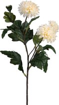 Viv! Home Luxuries Chrysant - zijden bloem - gebroken wit - topkwaliteit