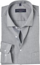 CASA MODA modern fit overhemd - mouwlengte 72 cm - grijs - Strijkvriendelijk - Boordmaat: 43