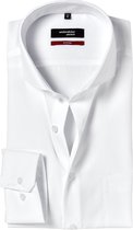 Seidensticker regular fit overhemd - wit - Strijkvrij - Boordmaat: 42