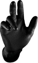 Gripster maat XL - Werkhandschoen extra grip | Extra sterk Nitril handschoen | 50 Stuks | Zwart | Hygiene