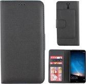 Wallet Case PU voor Huawei Mate 10 Lite in Zwart