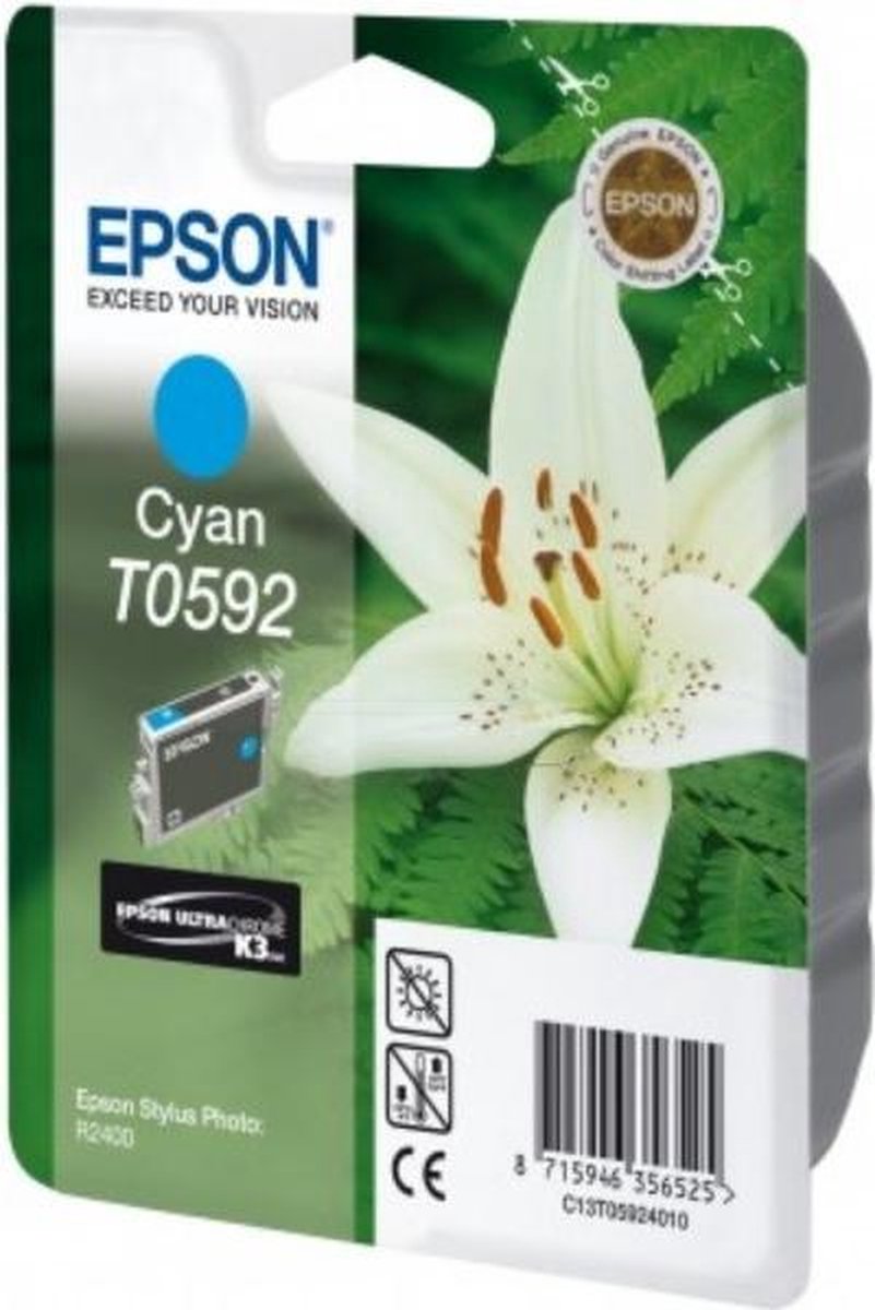 Epson T0592 - Inktcartridge / Cyaan