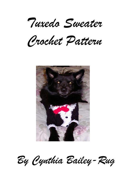 Tuxedo Sweater Crochet Pattern for Dogs - cover